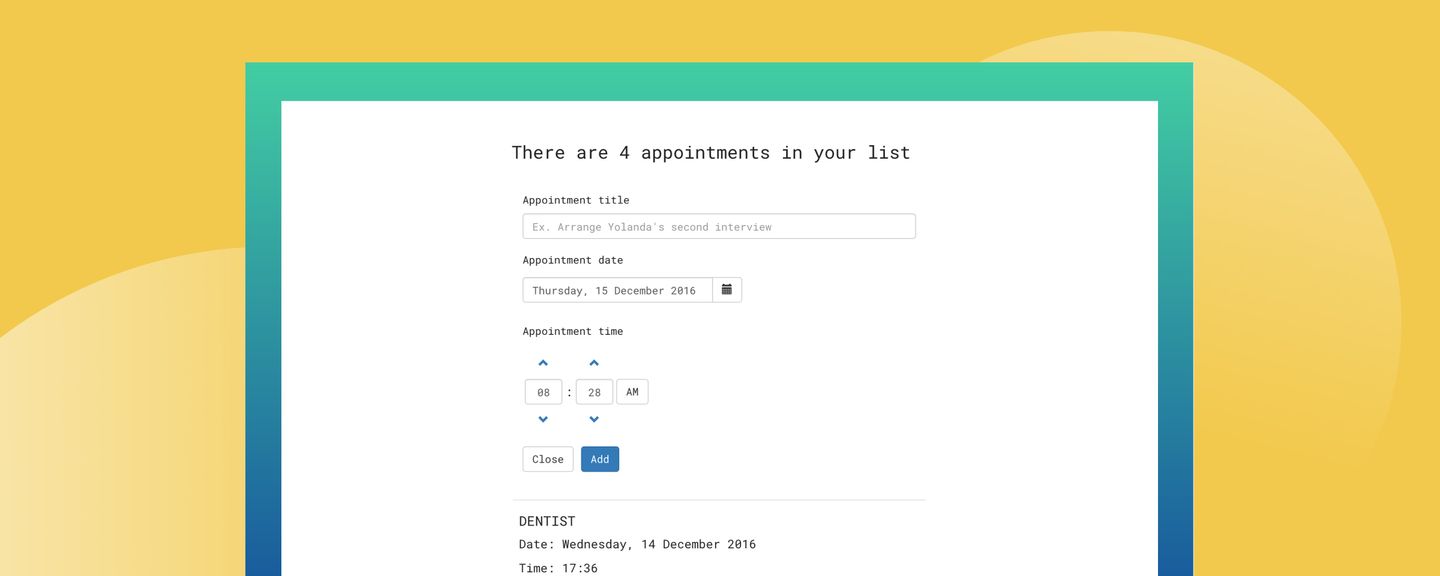 Appointments APP screenshot